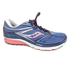 Saucony Guide 9 Everun Womens Shoes Sneakers Size 12 Running Athletic Blue Pink